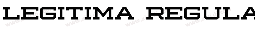 Legitima Regular字体转换